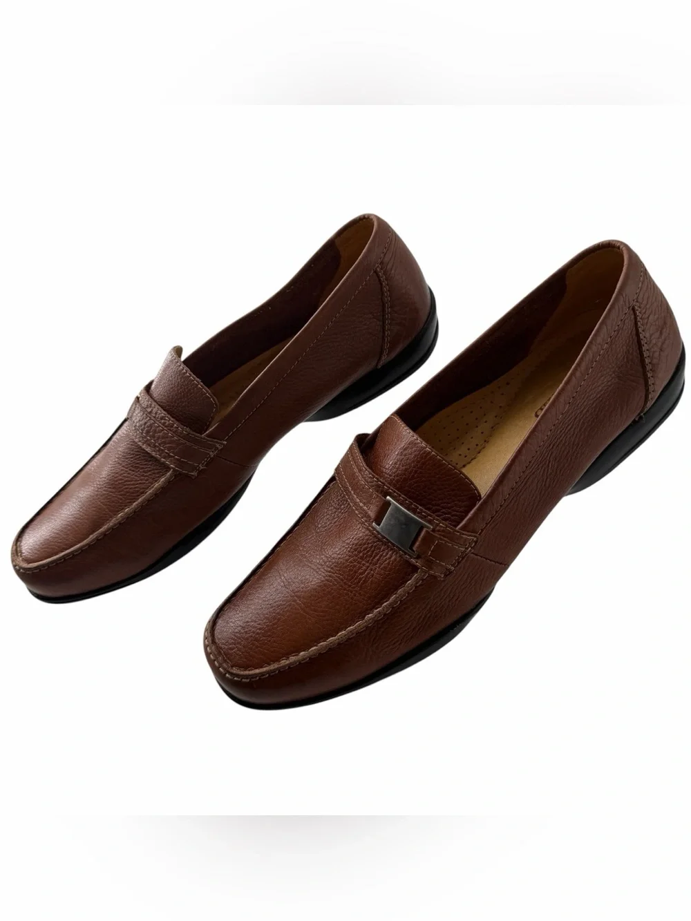 Sandro Men’s Moscoloni Leather Slip-On Classic Old Money Preppy Loafers Size 9